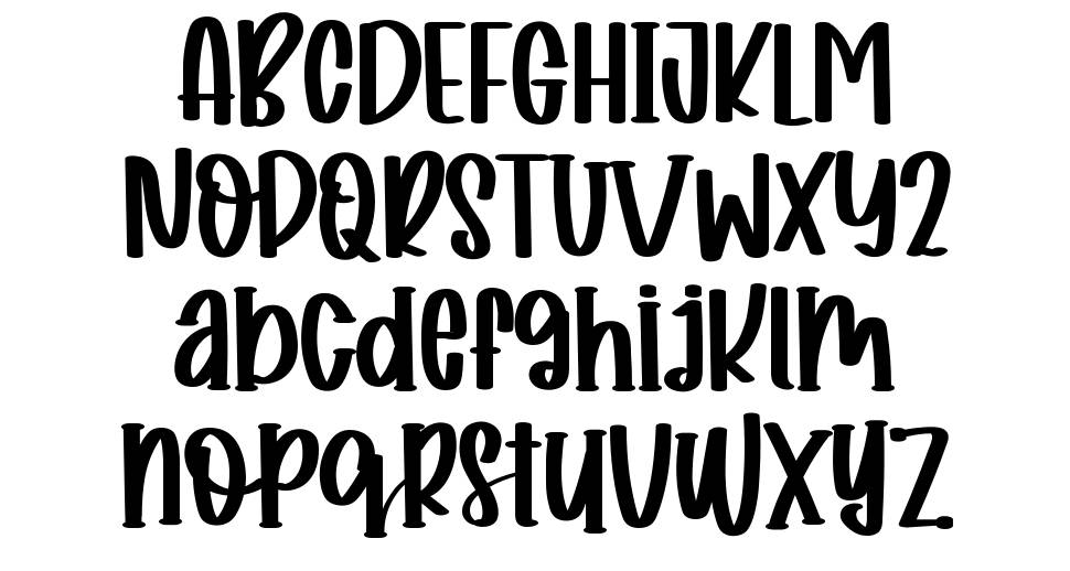 Sweett And Cheerful font specimens