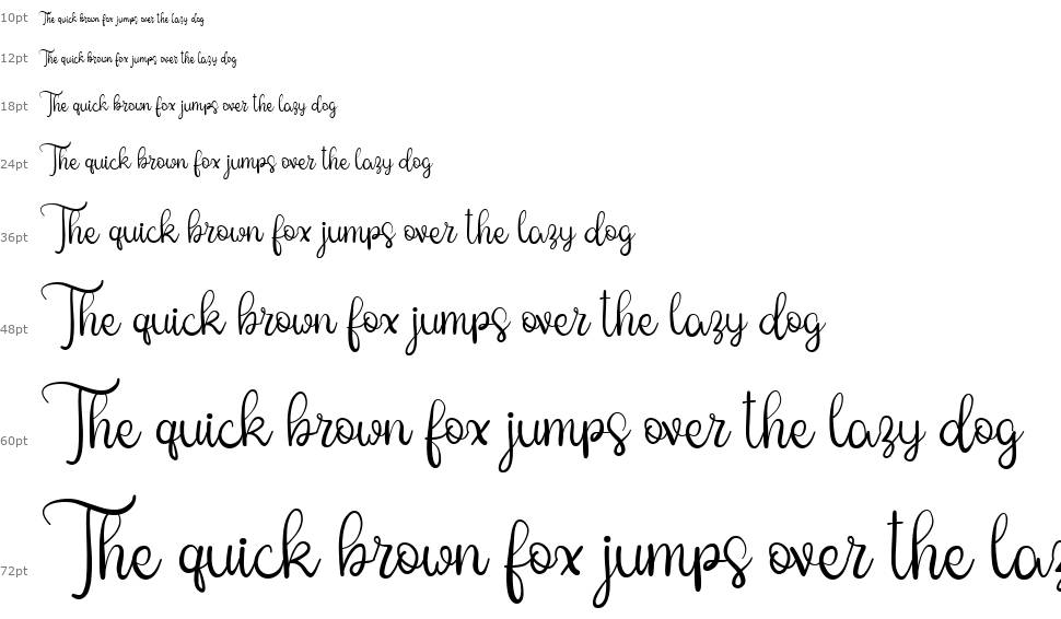Sweety Amour font Waterfall