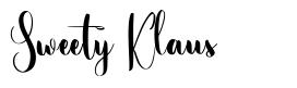 Sweety Klaus шрифт