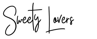 Sweety Lovers 字形