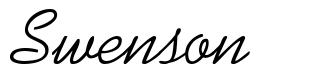 Swenson písmo