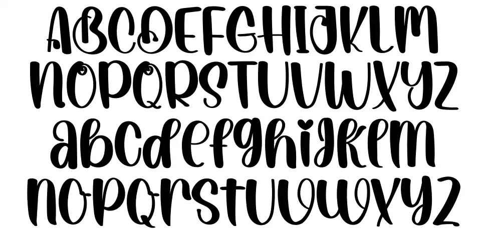 Swimingfont specimens