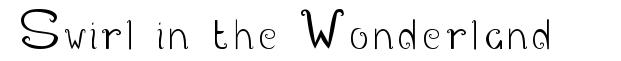 Swirl in the Wonderland フォント