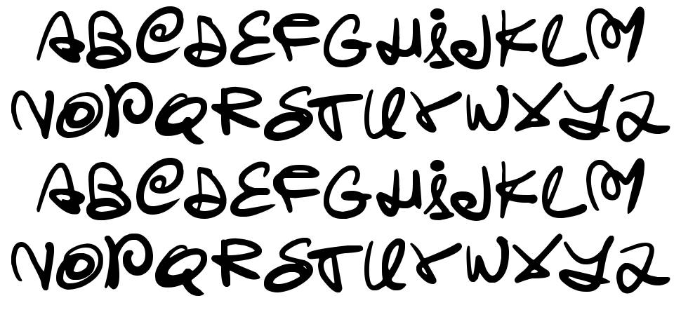 Swirlstory font Örnekler