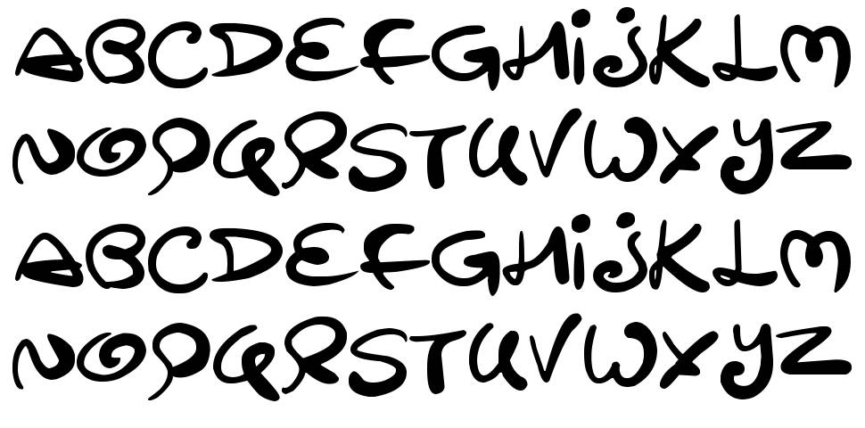 Swirltastic písmo Exempláře