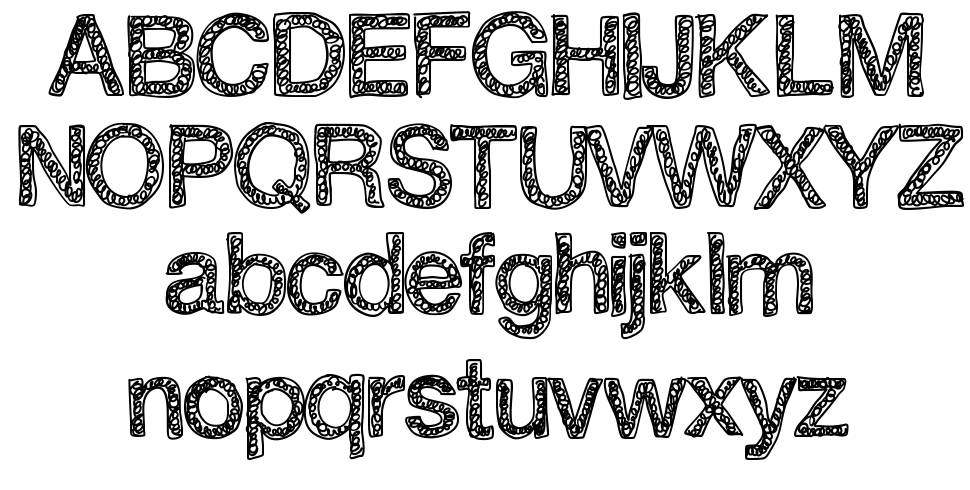Swirlvetica font specimens