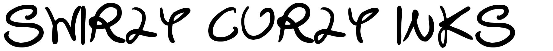 Swirly Curly Inks 字形