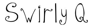 Swirly Q font