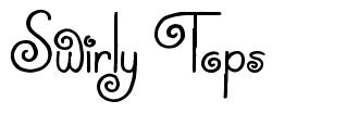 Swirly Tops шрифт