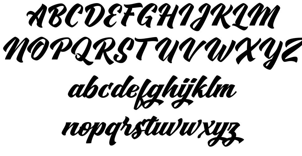 Swordfish font Örnekler