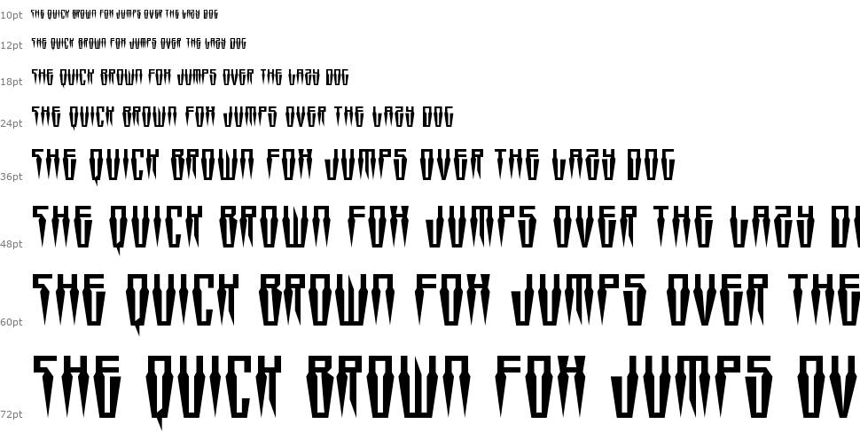 Swordtooth font Şelale