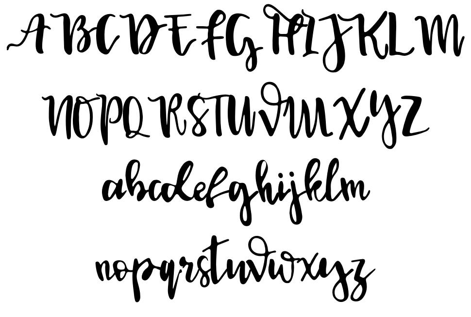 Syahara font specimens
