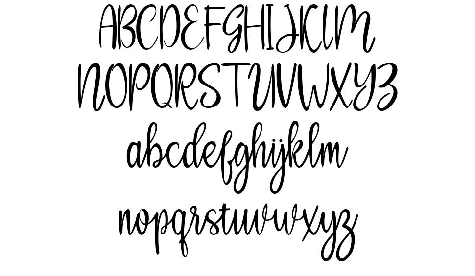Syakaila Script font specimens