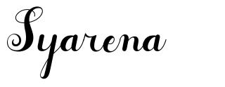 Syarena font