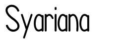 Syariana шрифт