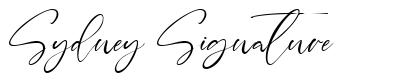Sydney Signature font