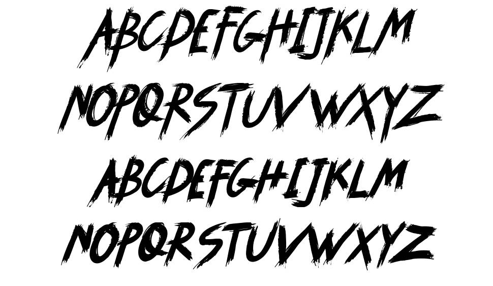 Syemox font specimens