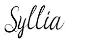 Syllia font