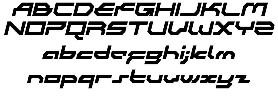 Synthek LDR font specimens