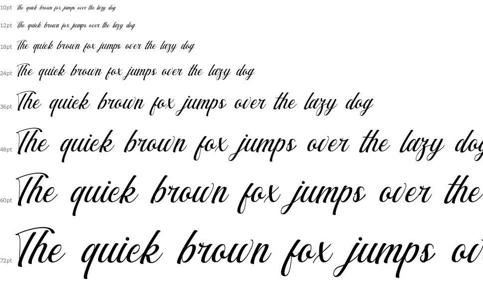 Synthetic font Waterfall