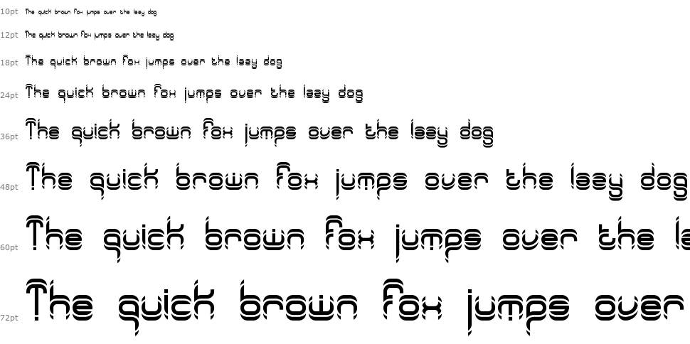 Synthetic BRK font Waterfall