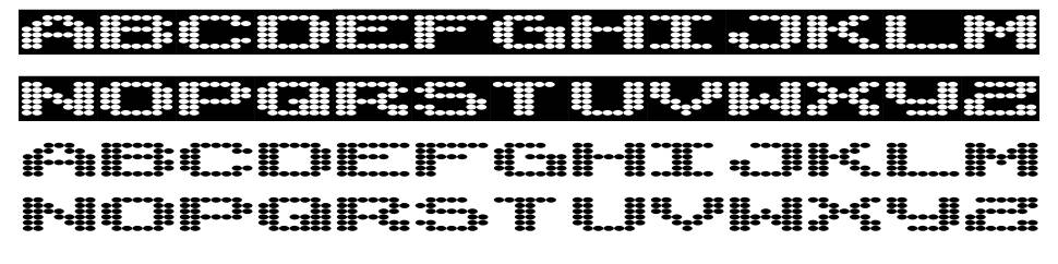 Synthetic Syncronism font specimens