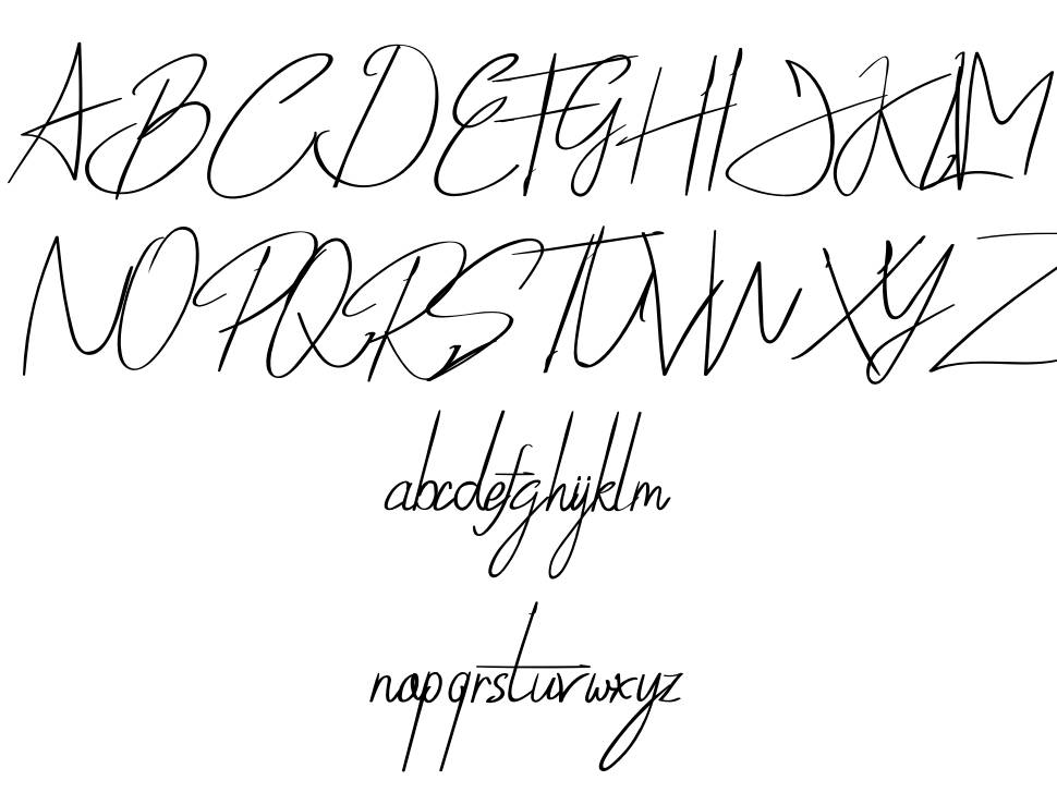 Synthia font Örnekler