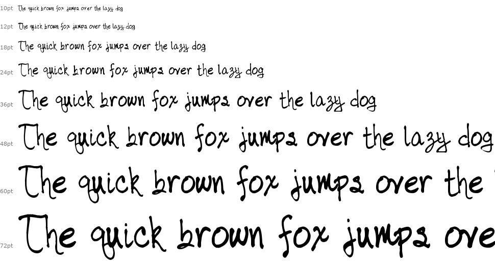 Tabor Handwriting font Şelale