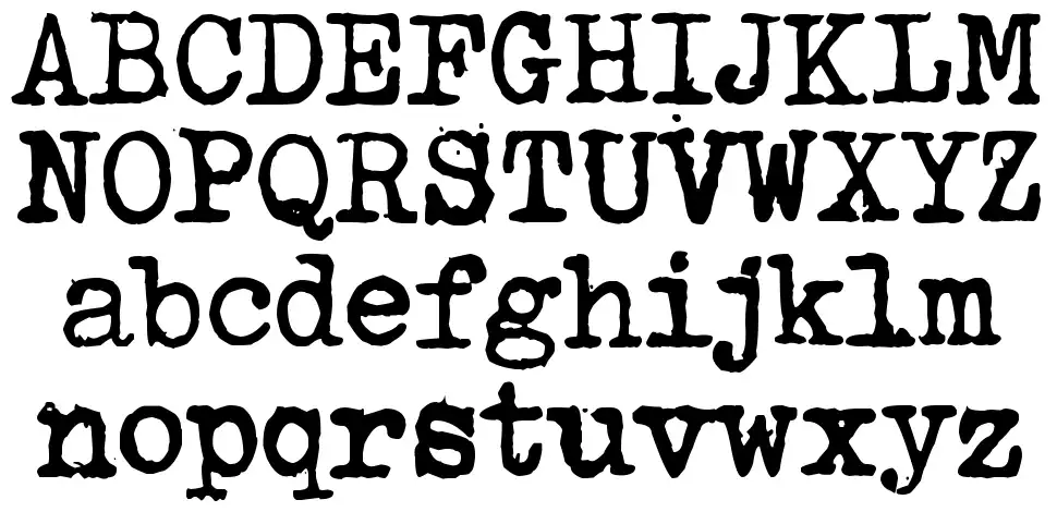 Tahyp-rahy-ter 22 font specimens