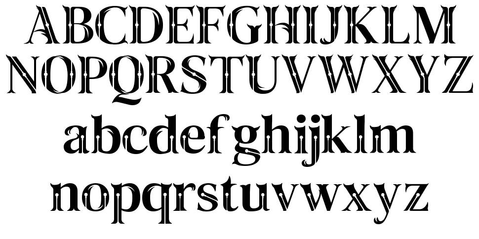 Taiganja Type font specimens