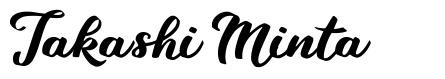 Takashi Minta шрифт