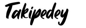 Takipedey шрифт