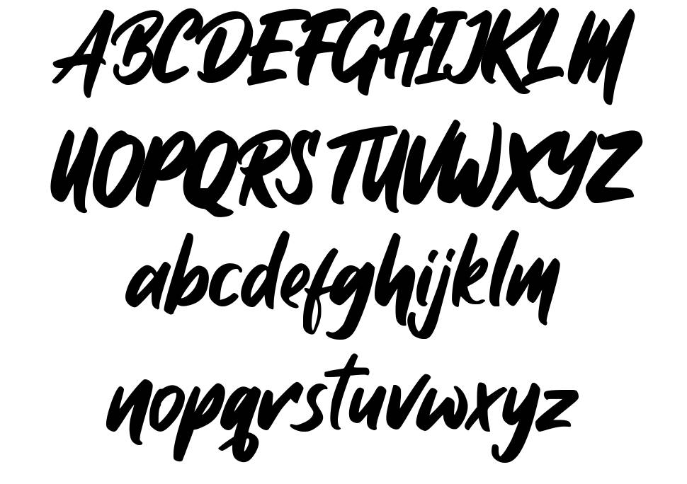 Takipedey font specimens