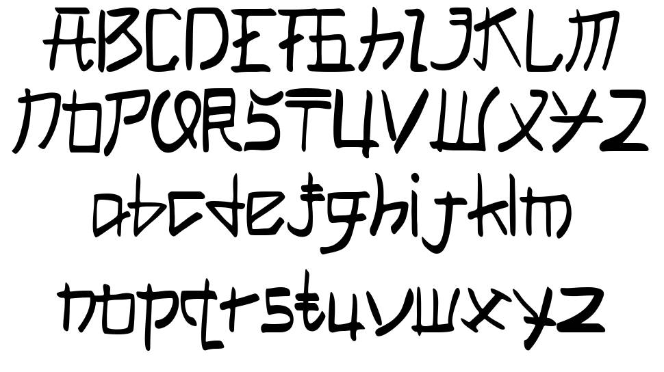 Takoyaki font specimens