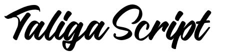 Taliga Script font