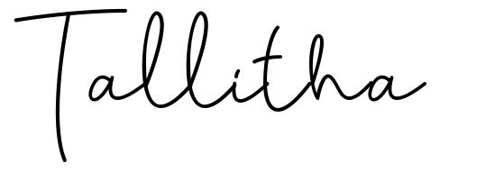 Tallitha font