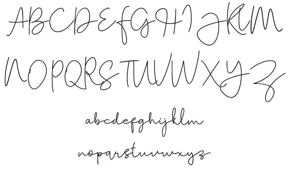 Tallitha font Örnekler