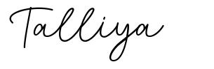 Talliya font