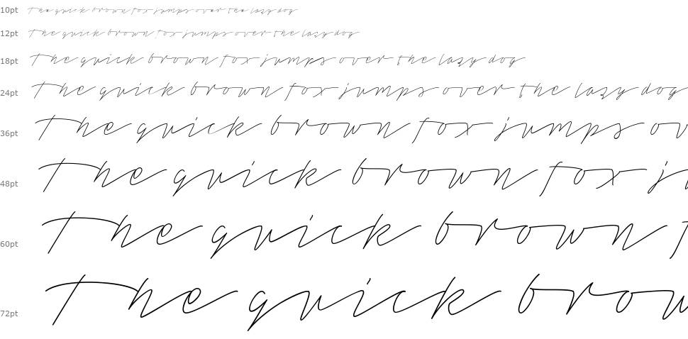 Tamoro Script font Şelale