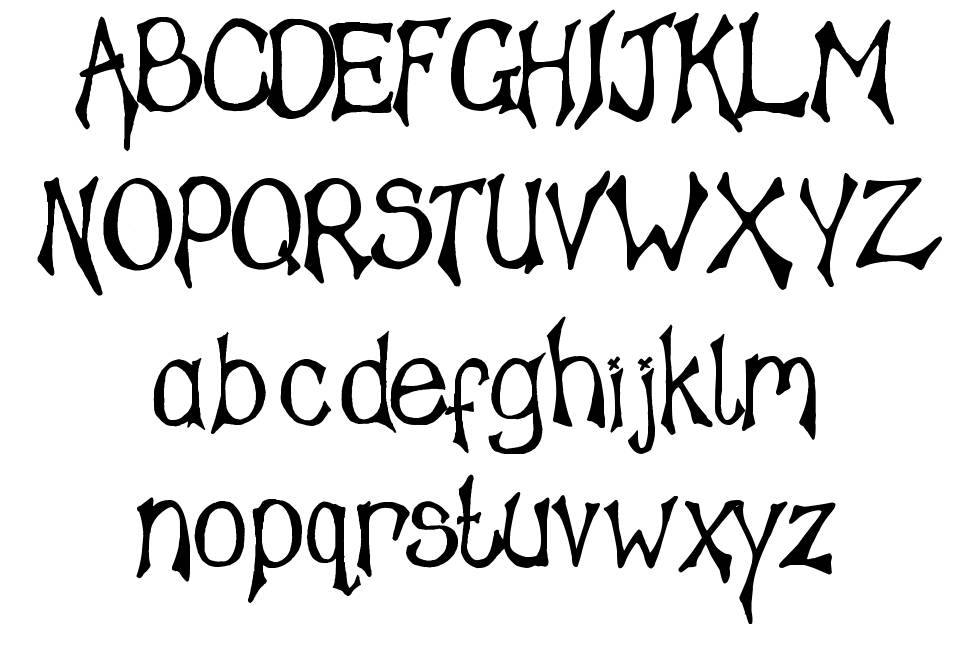 Tampy's Font písmo Exempláře