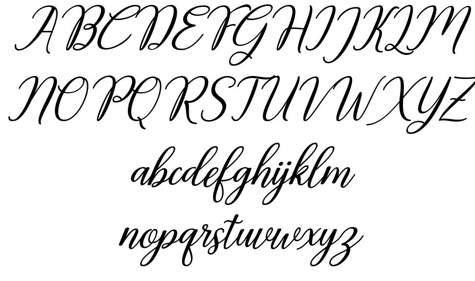 Tanganyika font Örnekler