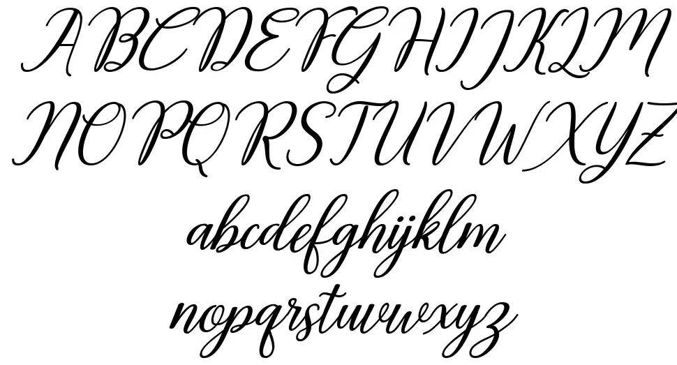 Tanganyika font Örnekler