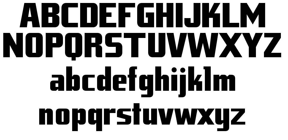 Tank Junior font specimens