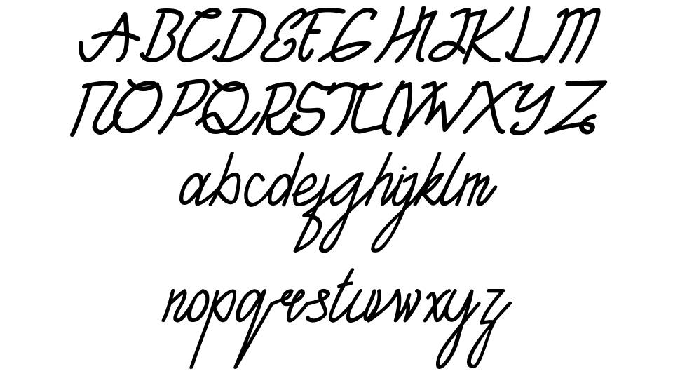 Tantra Script font specimens