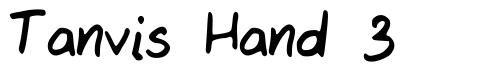 Tanvis Hand 3 шрифт