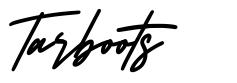Tarboots font