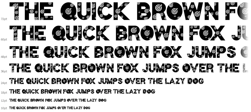 Targetfont waterfall