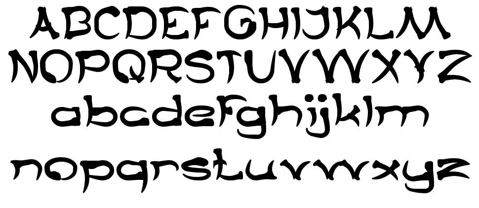 Taring Serigala шрифт Спецификация