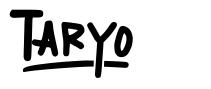 Taryo 字形