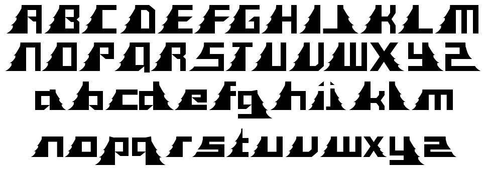Tasagoni font